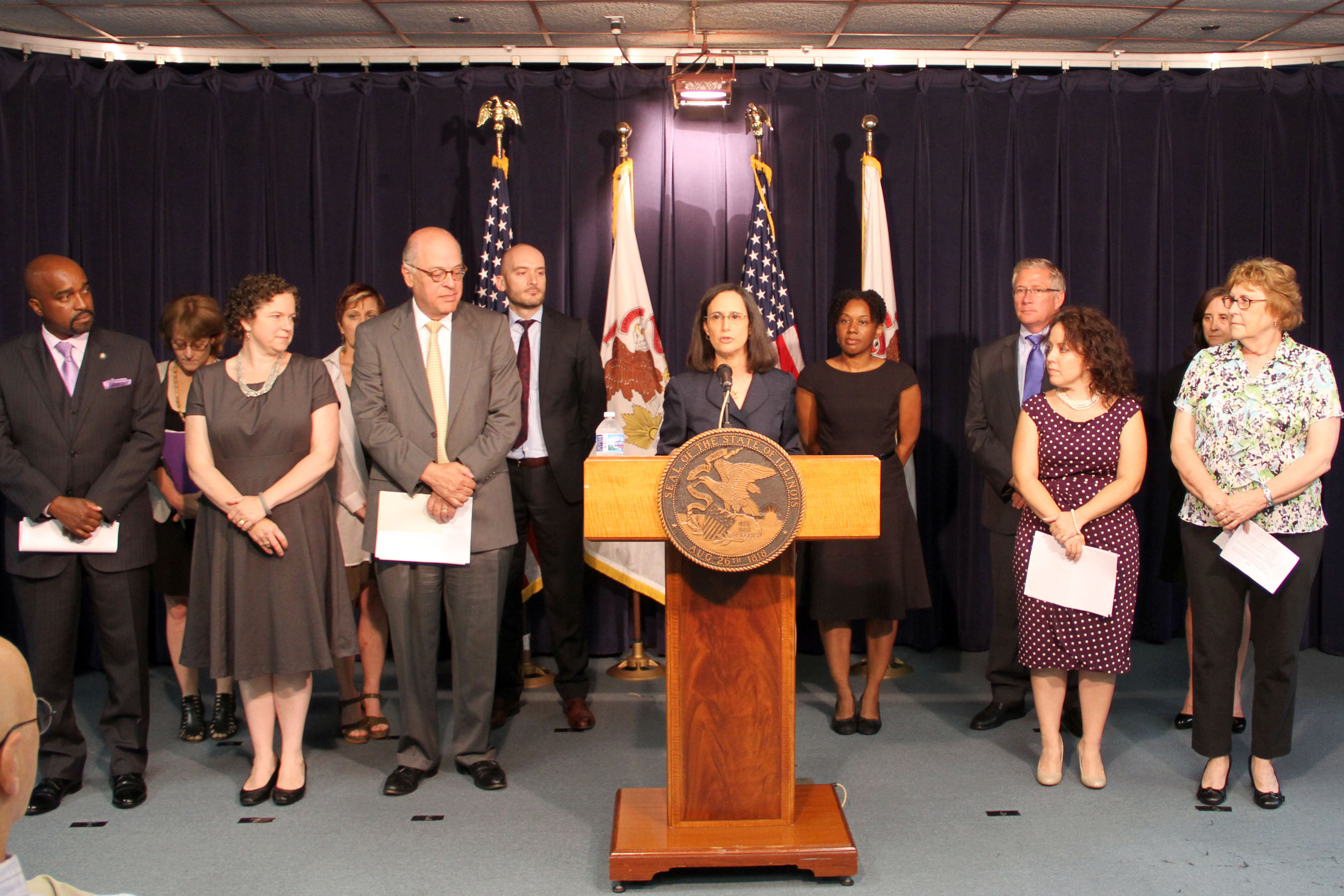 Attorney General Lisa Madigan Press Conference